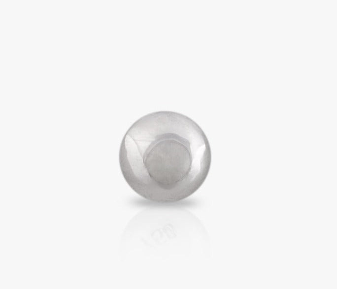 3mm Ball, White Gold piercing