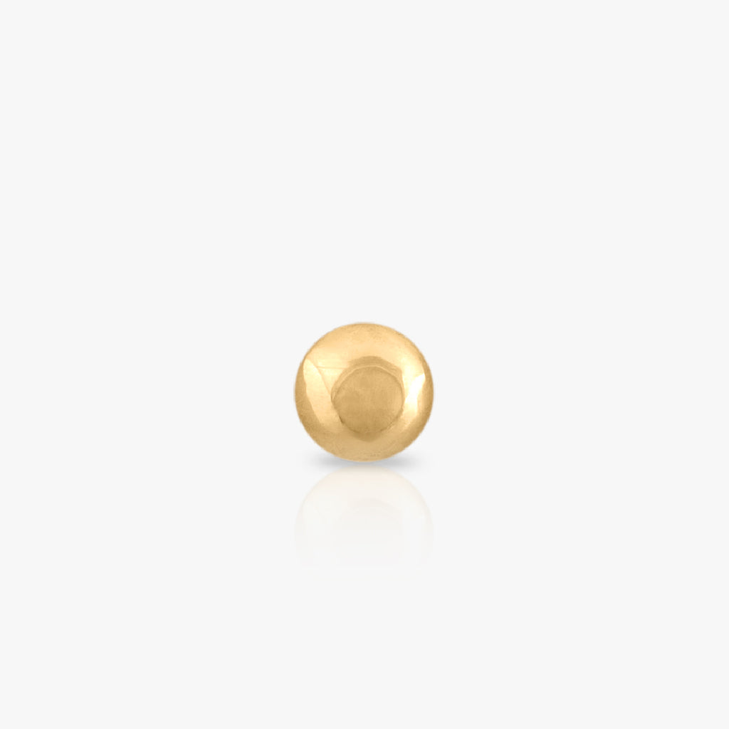 2mm Ball, Yellow Gold Piercing