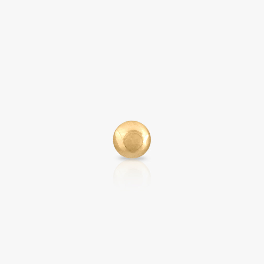 1.5mm Ball, Yellow Gold Piercing