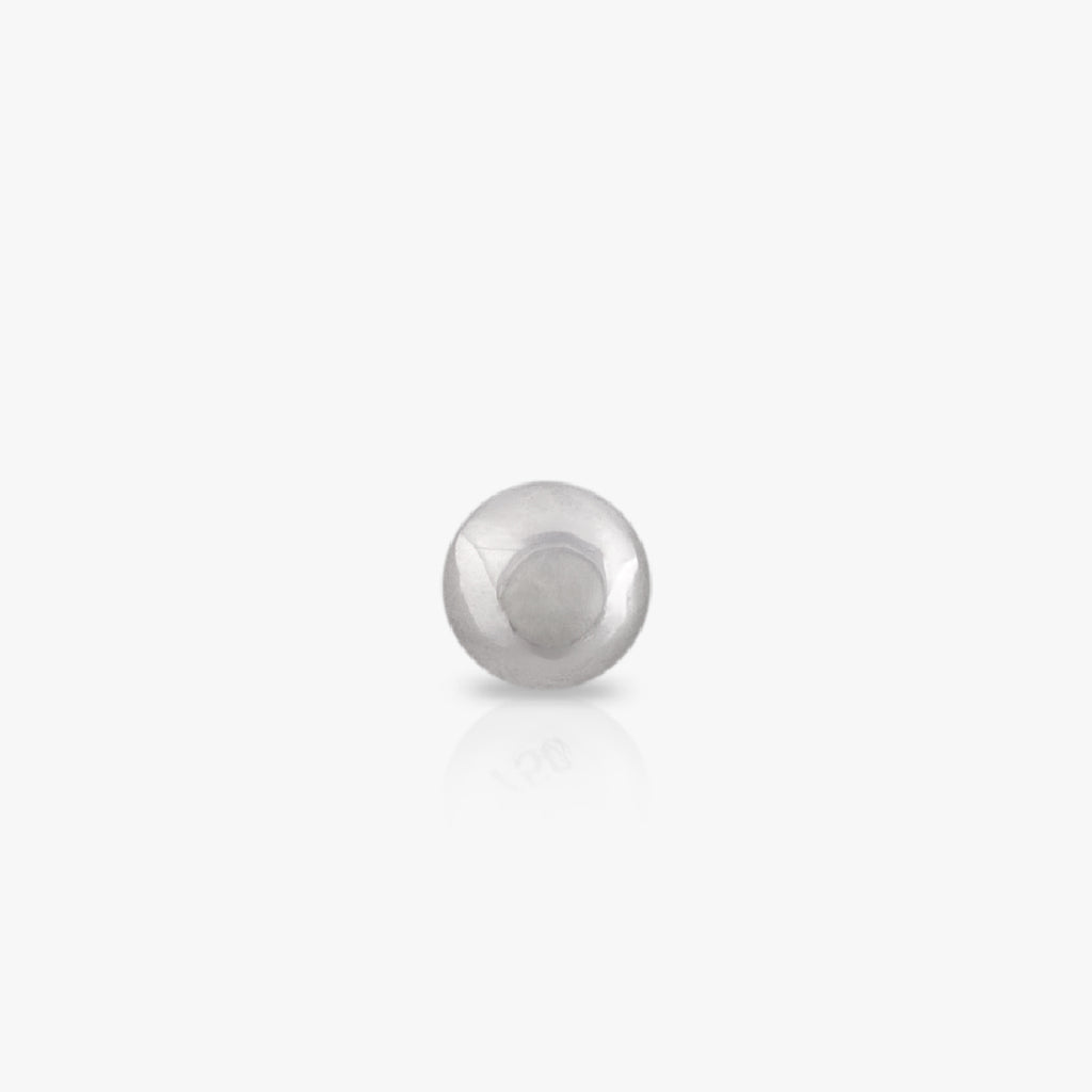 2mm Ball, White Gold Piercing