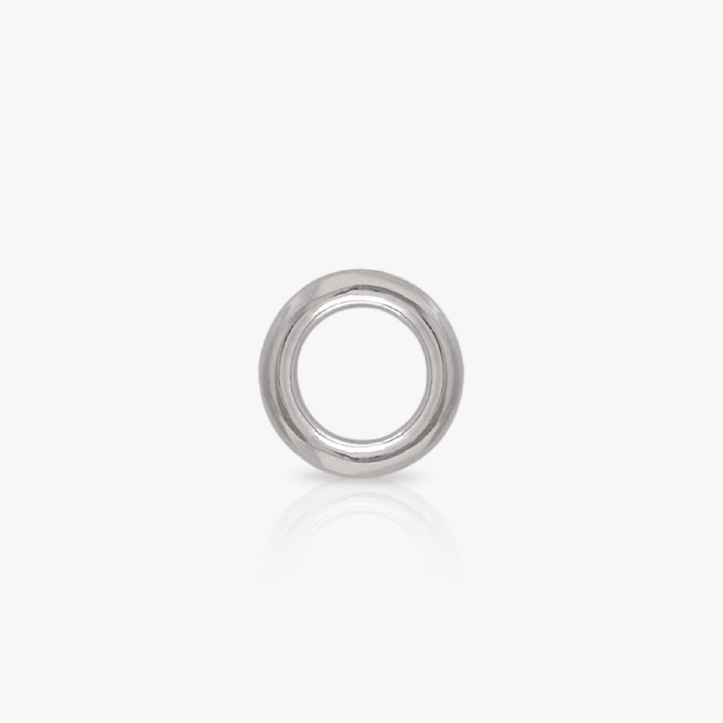 3mm Circle, White Gold