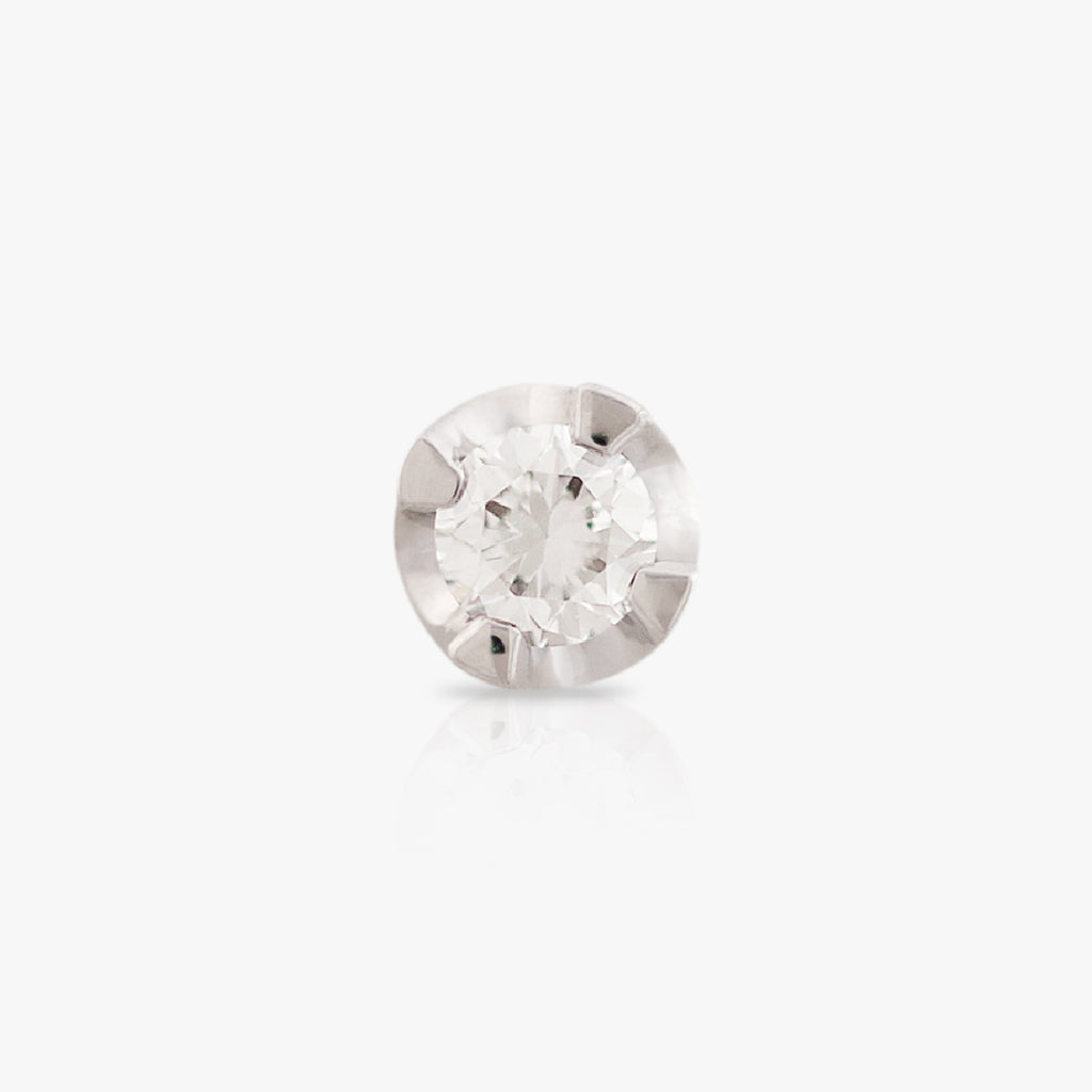 3mm Diamond Dot,Gold piercing