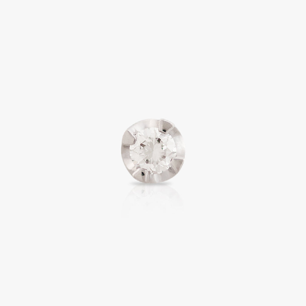 2.6mm Diamond Dot, Gold Piercing