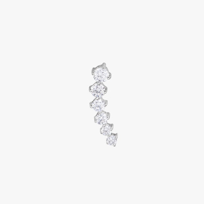 Arch  Full Diamonds Piercing Long